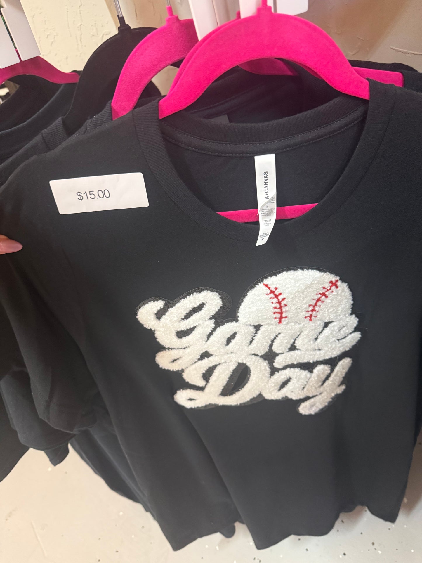 Baseball game day tee