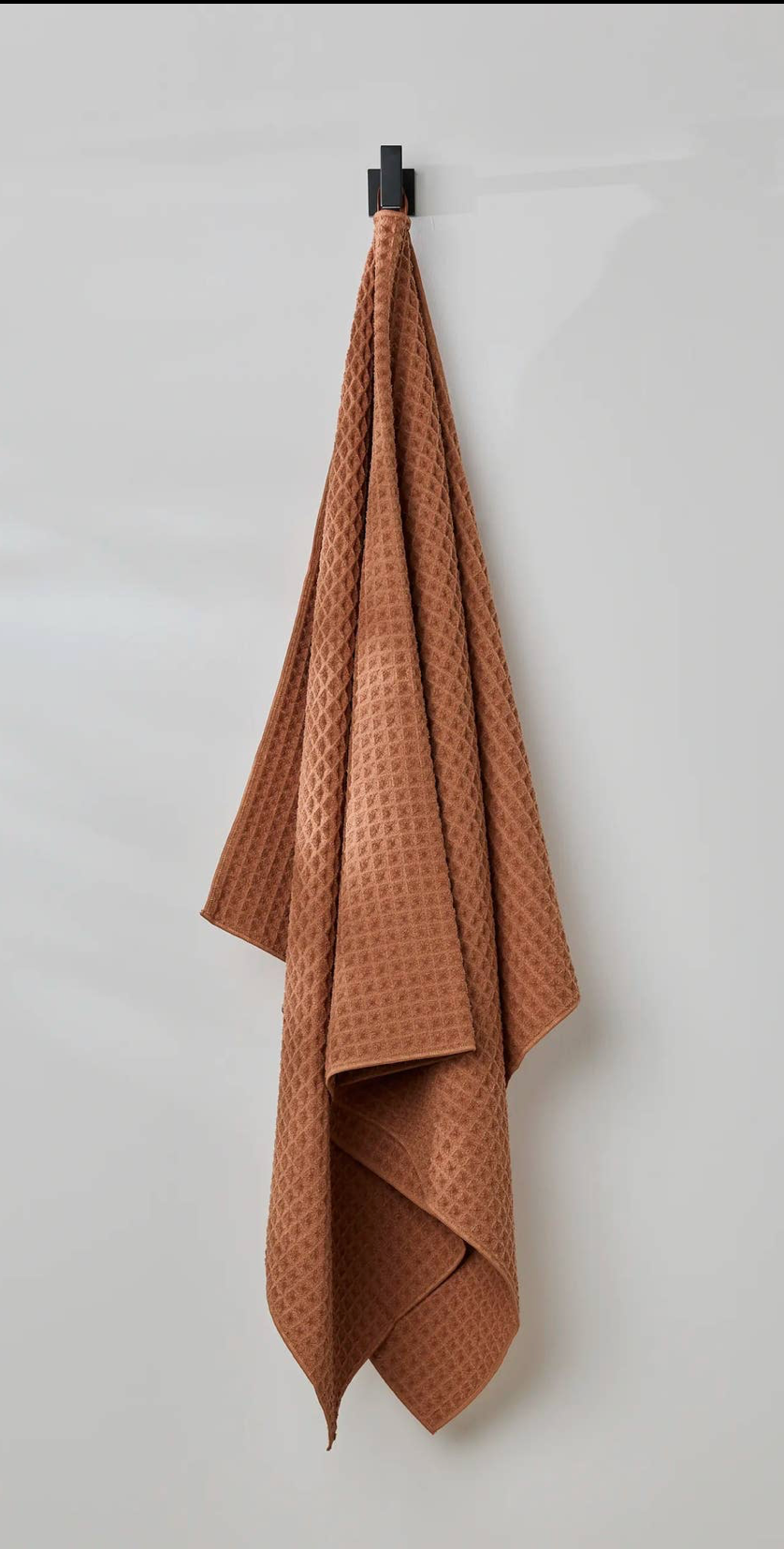 Clay Waffle Bath Towel