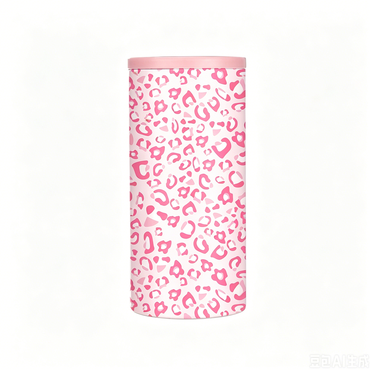 Hard Cooling Can in Pink Leopard