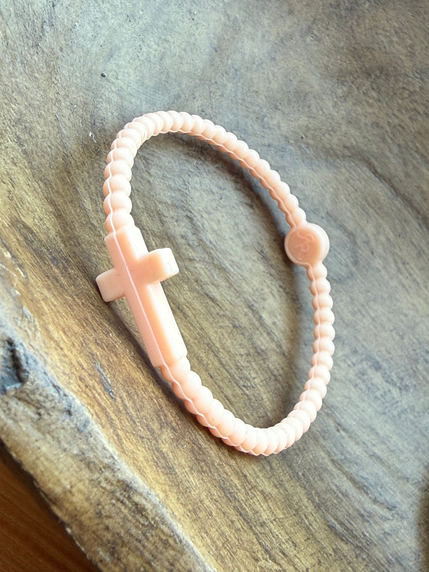 Light pink Cross Bracelet