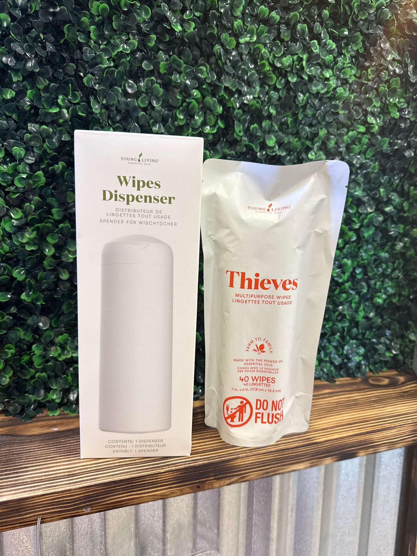 Thieves Wipes Dispenser and Wipes