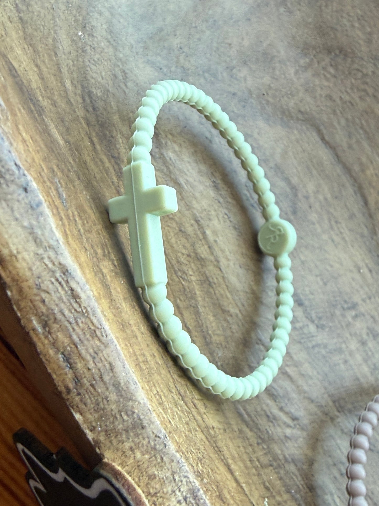 Sage Cross Bracelet