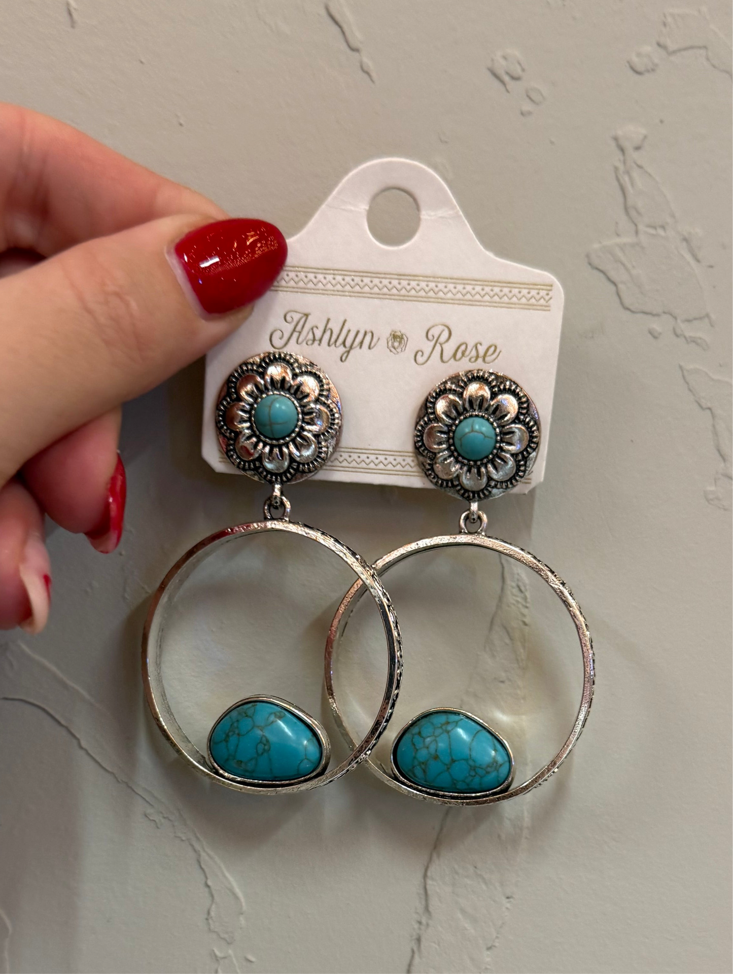 Turquoise Stone Earrings