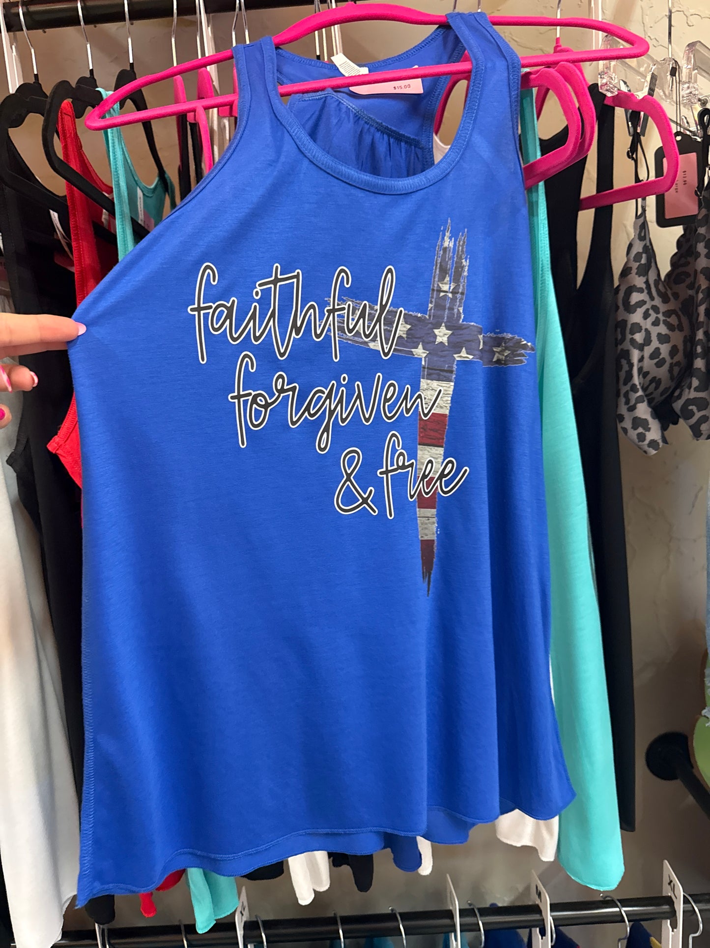 Faithful forgiven and free Tank