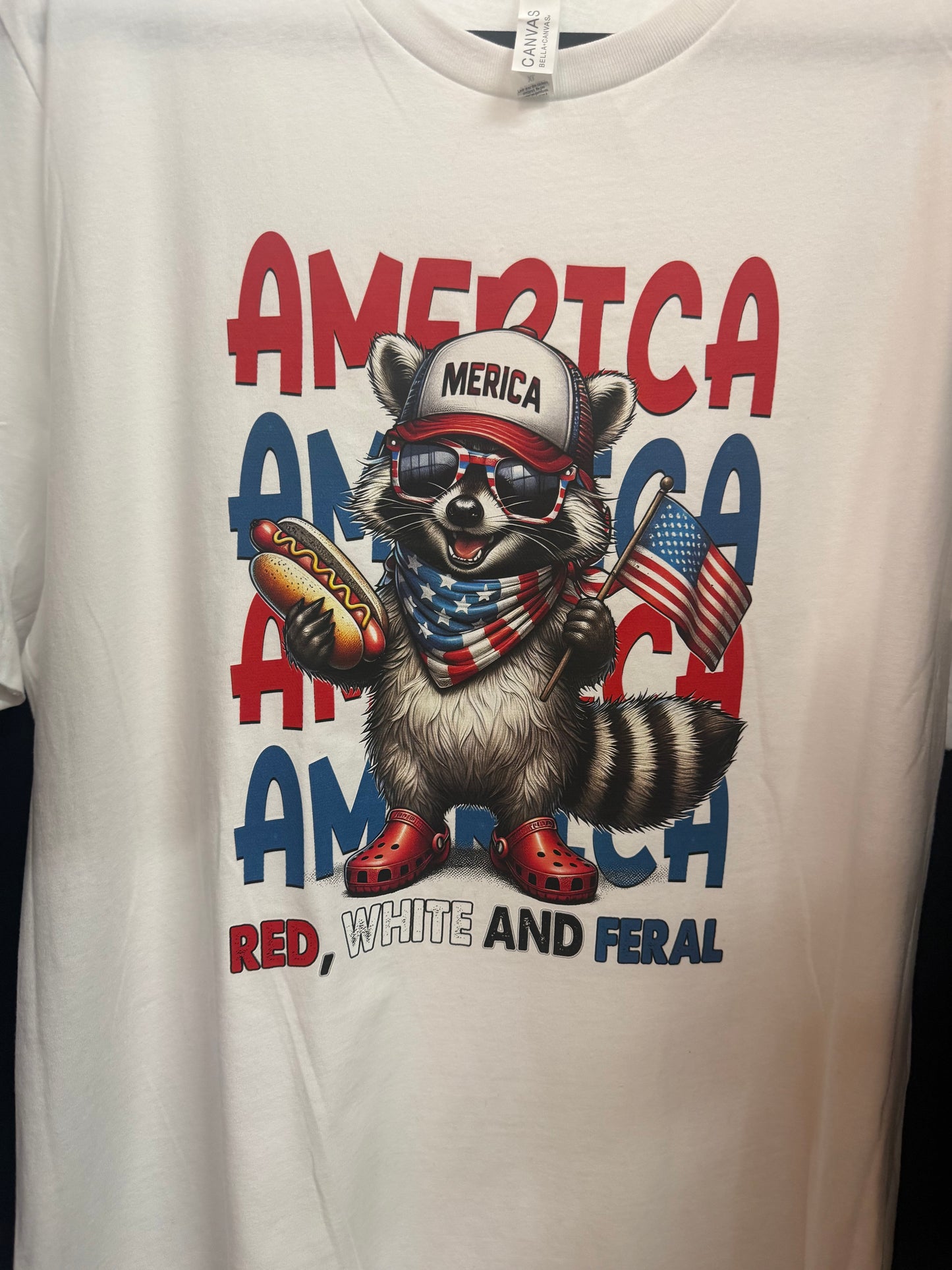 America Raccoon Tee