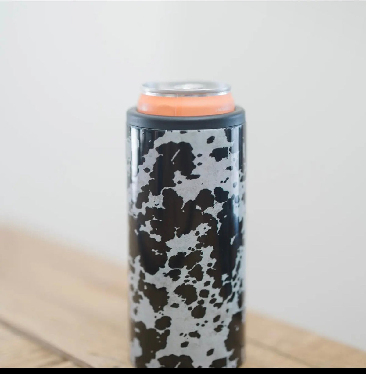 Hard Cooling Can in cow print