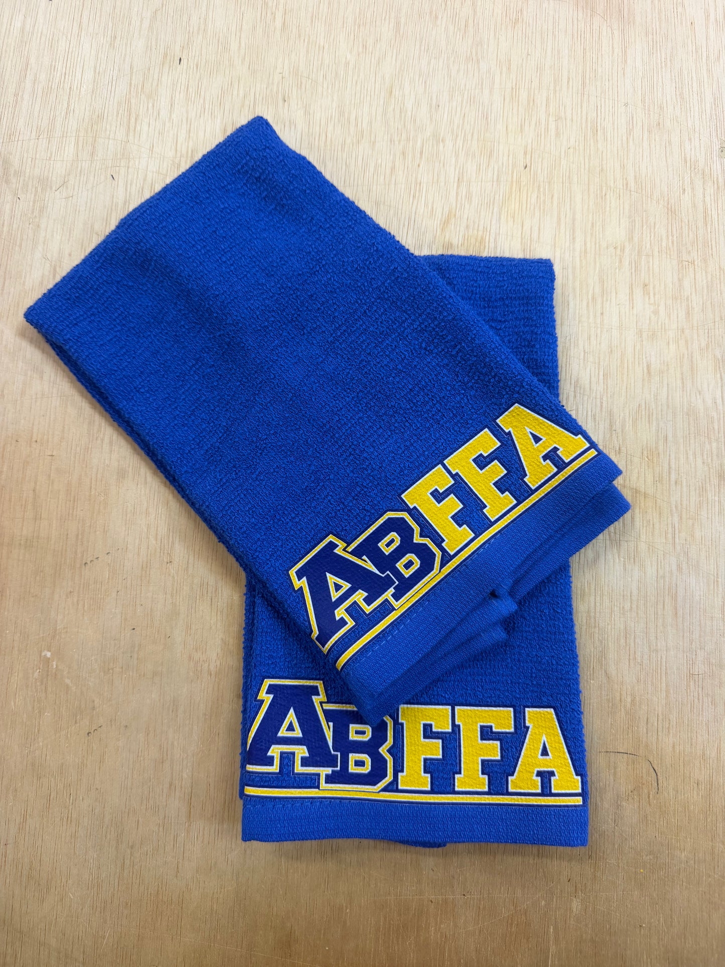 A-B show towels