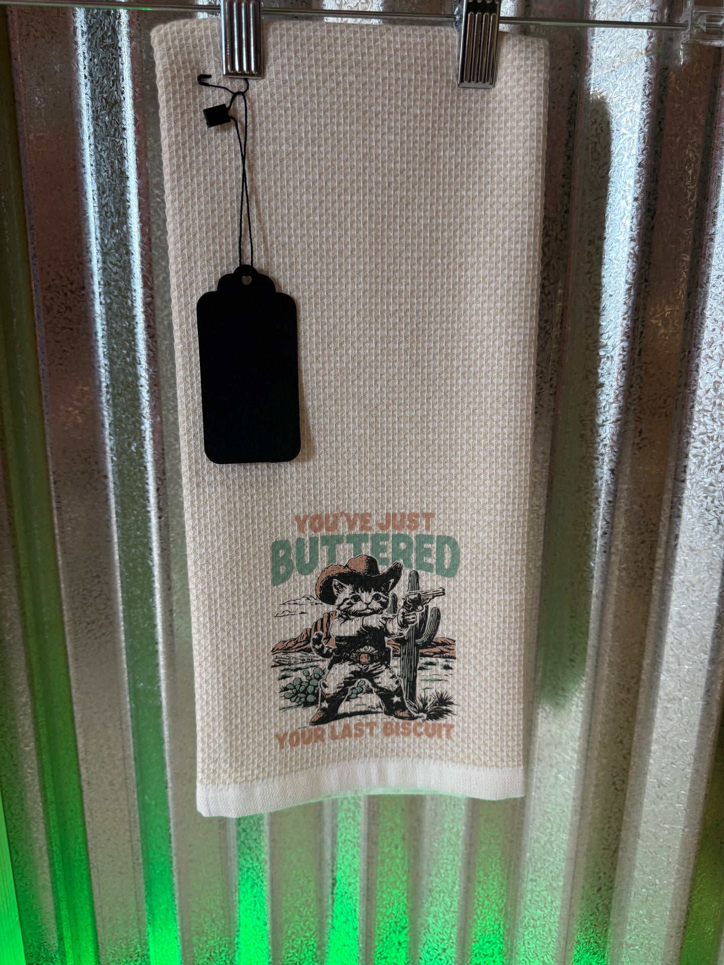 You’ve just buttered your last biscuit T-towel