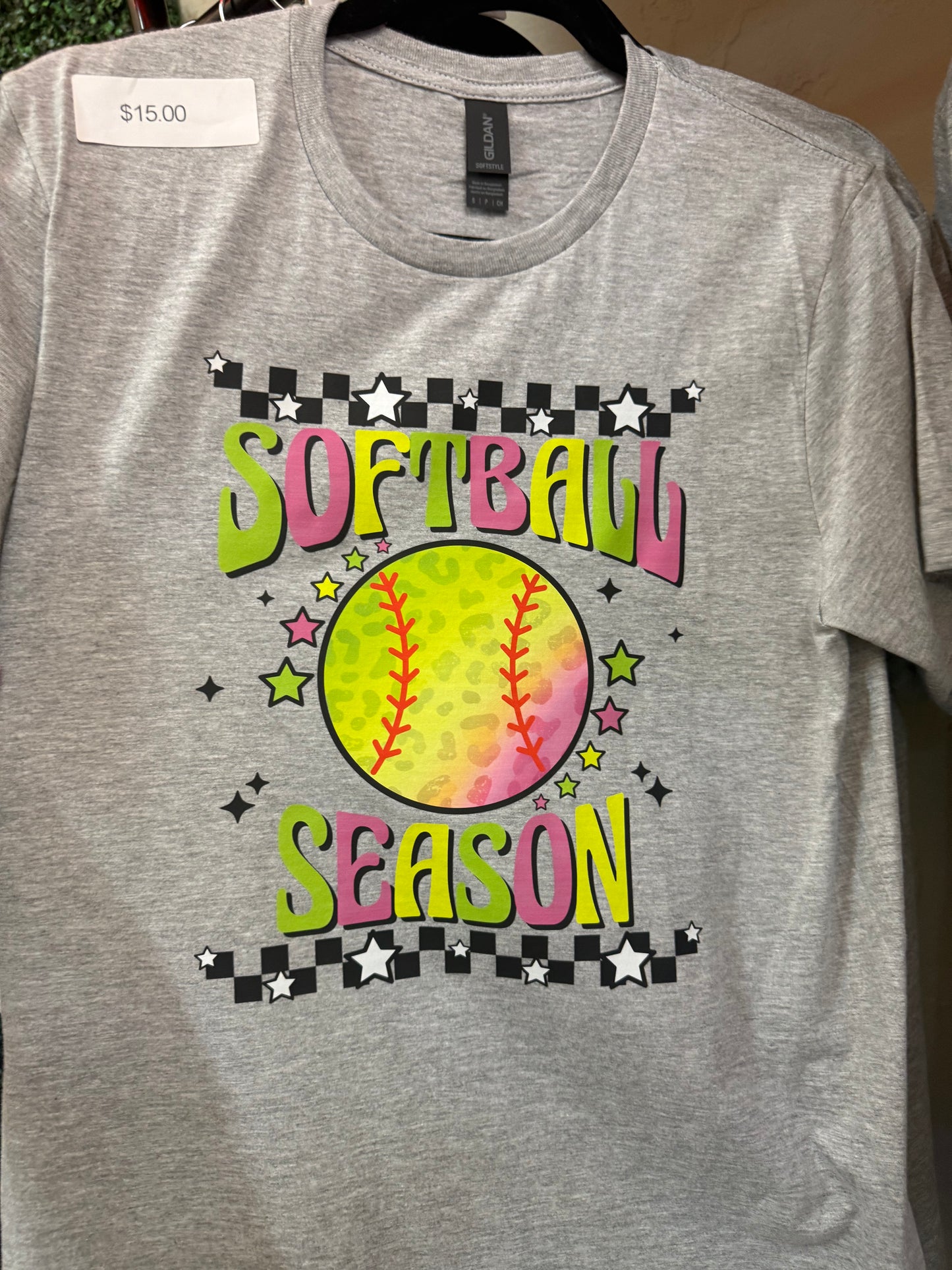 Kids softball season tee