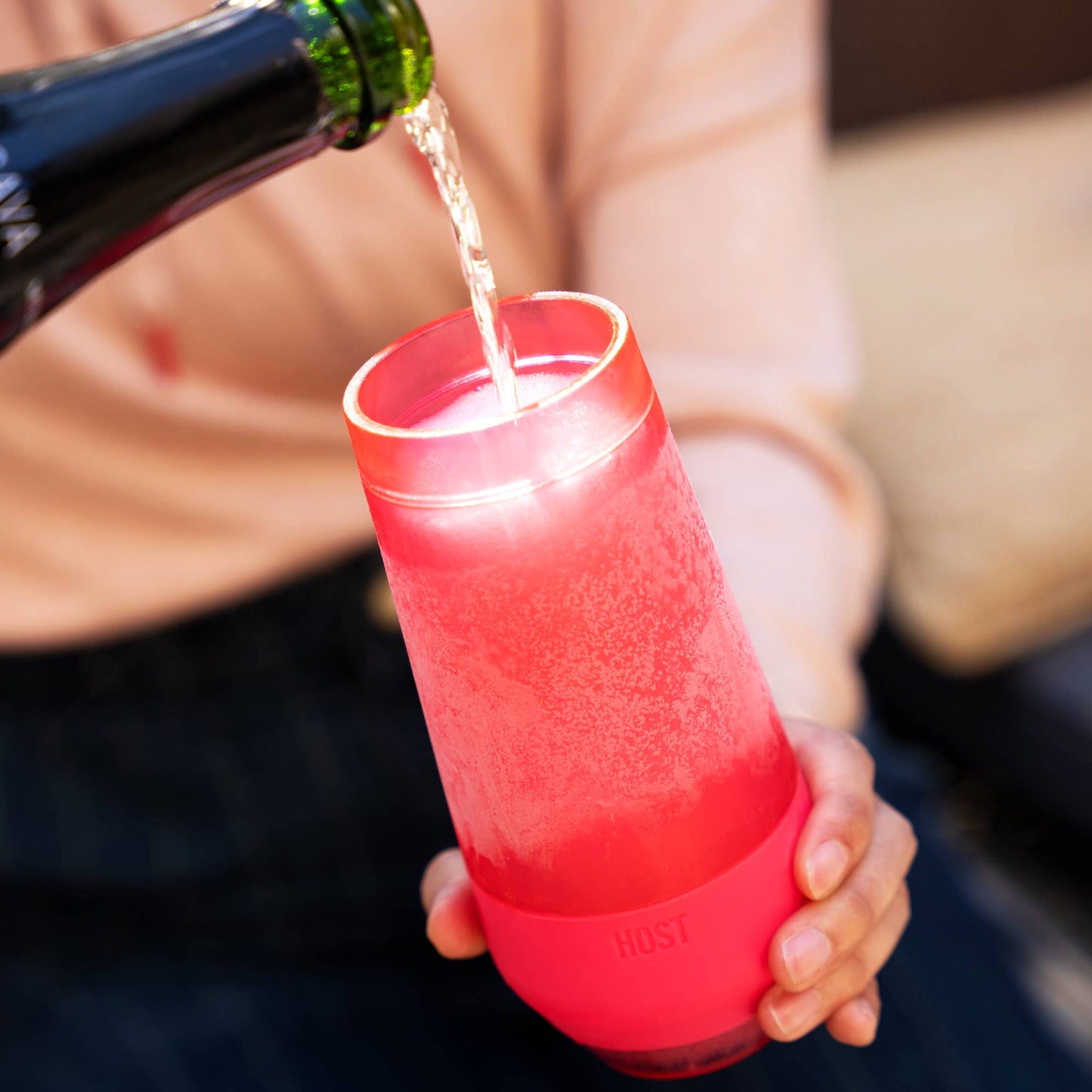 Champagne FREEZE Cooling Cup in Assorted Colors CDU of 12