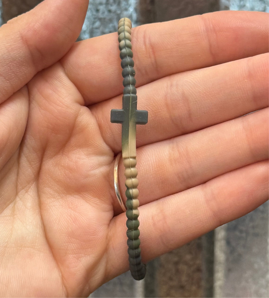 Camo Cross Bracelet