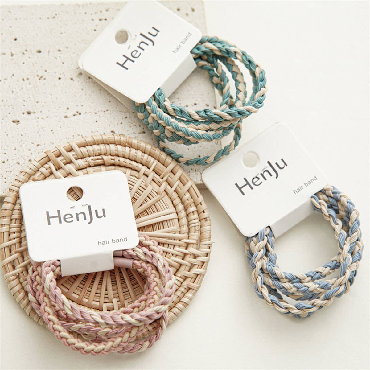 Candy Color Twisted Hair Ties , Cute Rubber Bands- CWAHA0339