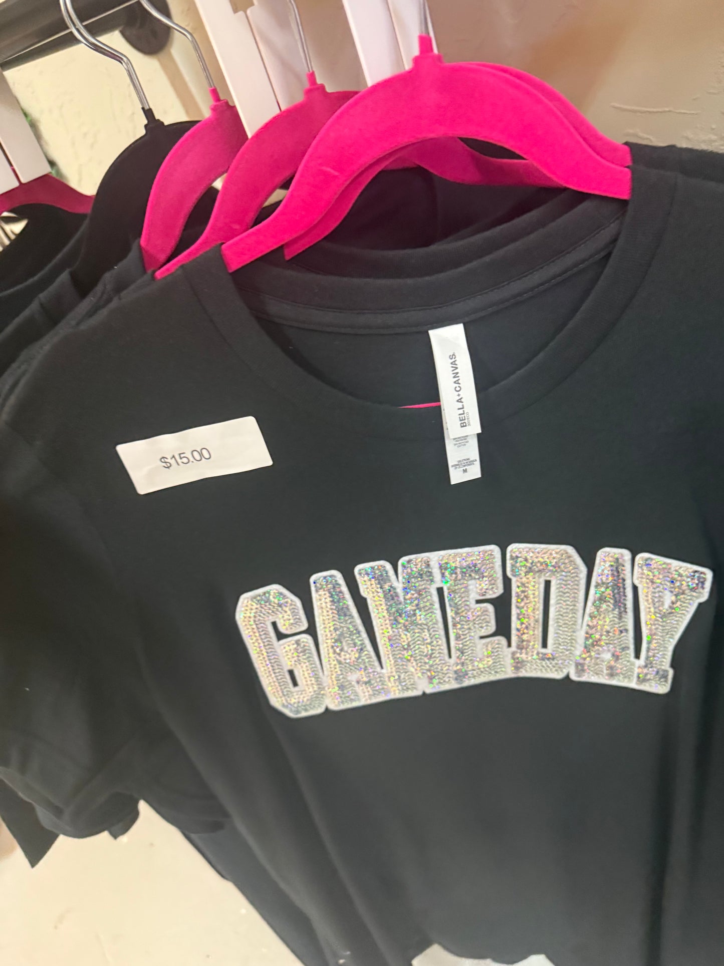 Glitter Game day tee