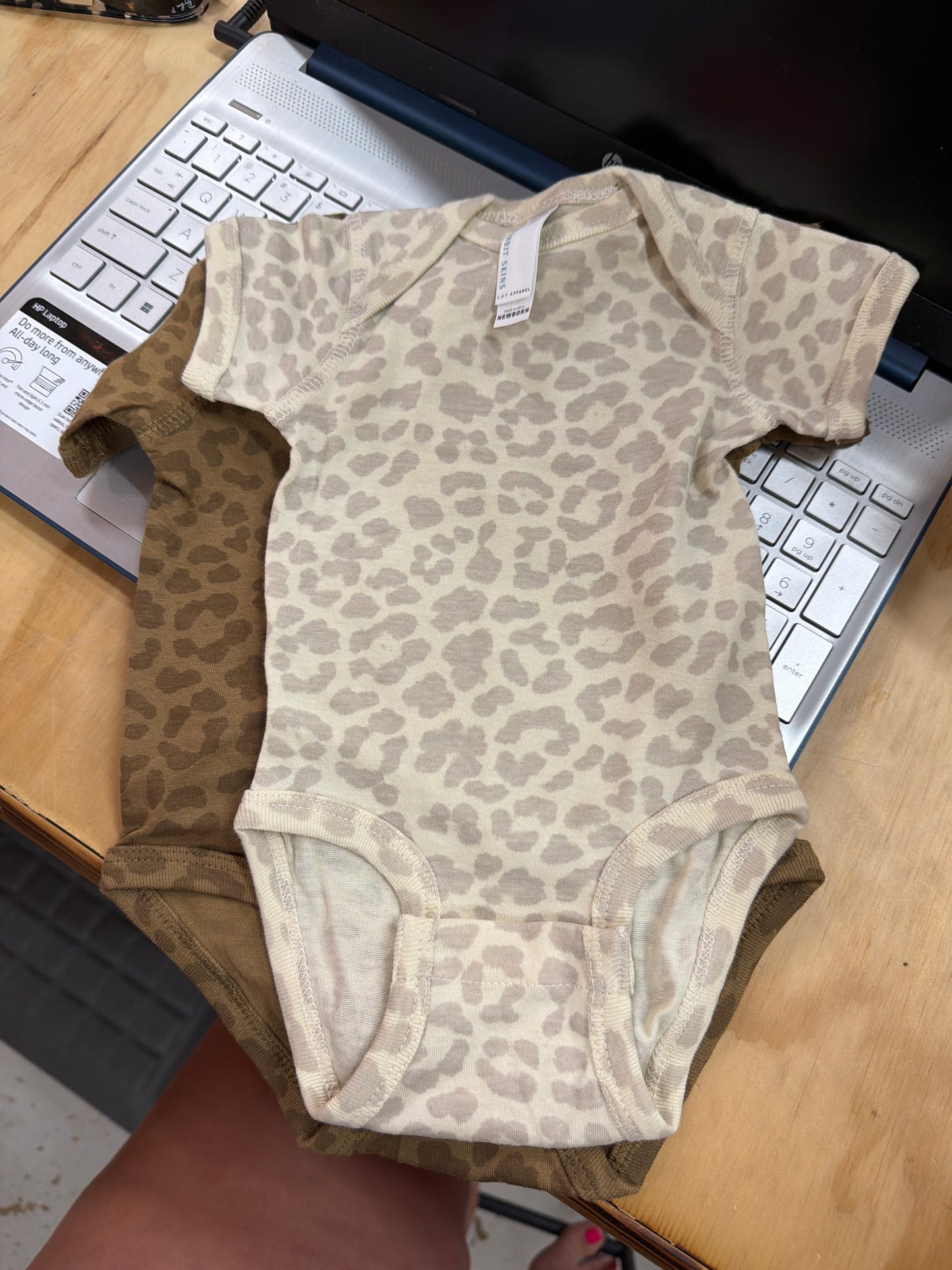 Leopard onesie ￼