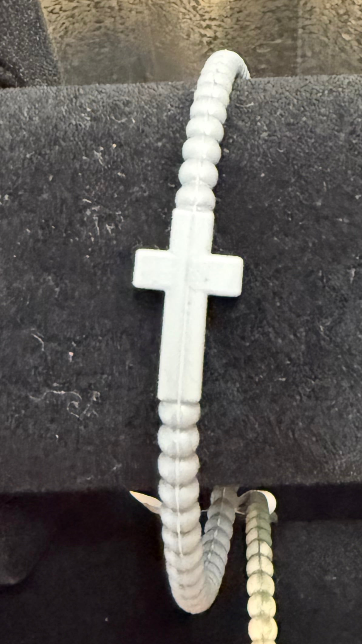 Grey Cross Bracelet