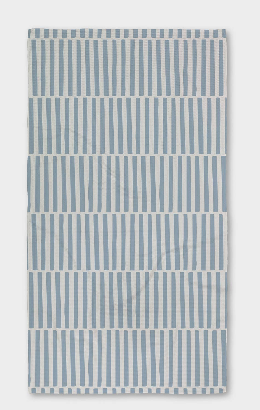 Blue Stripes Luxe Bath Towel