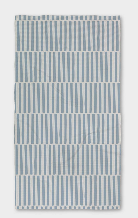 Blue Stripes Luxe Bath Towel
