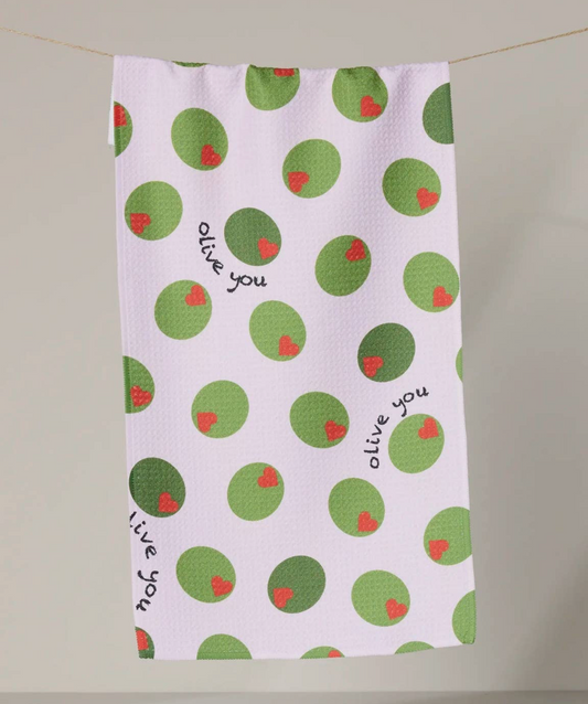 Olive You Bar Towel