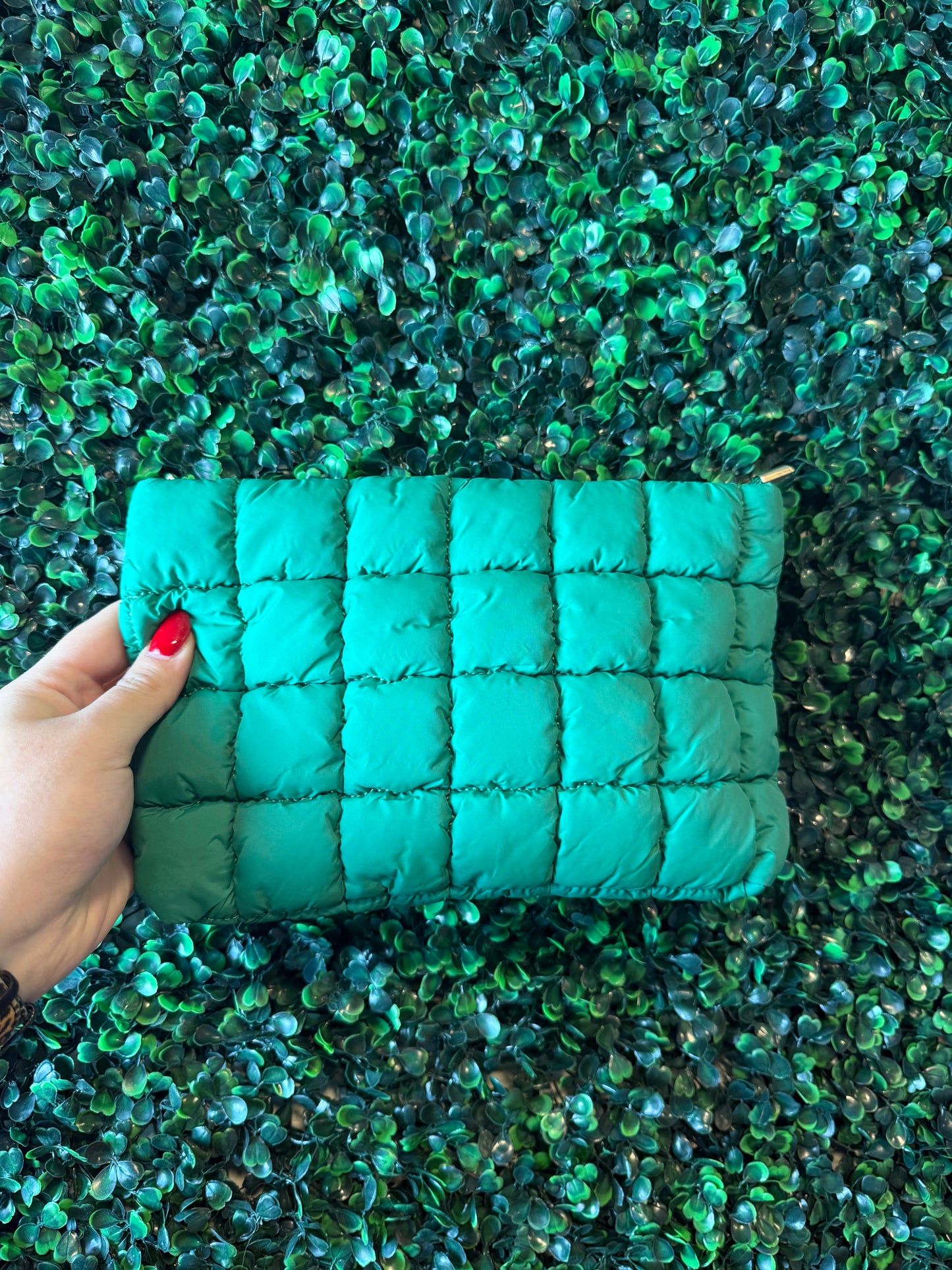 Green Makeup Bag
