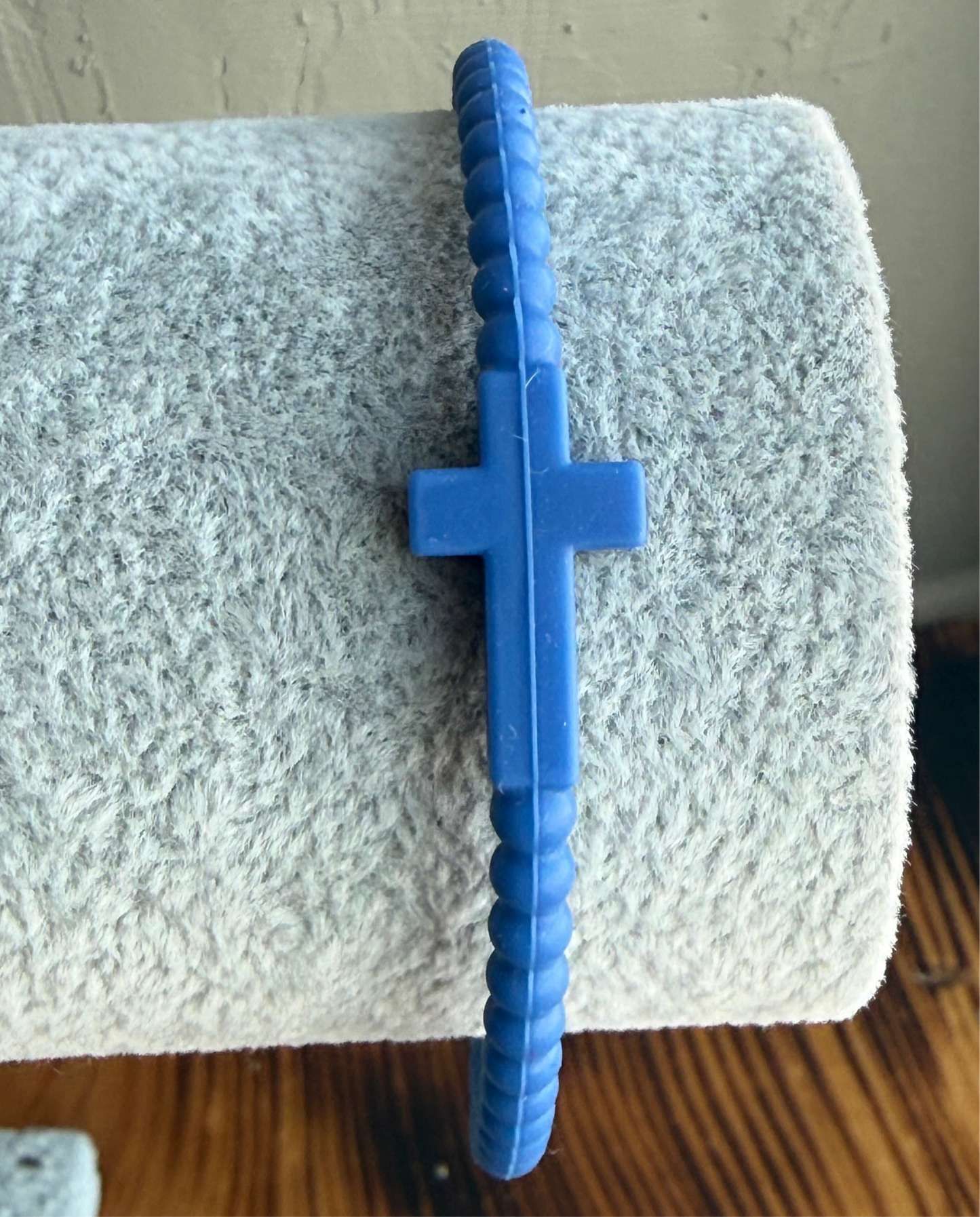 Royal Blue Cross Bracelet