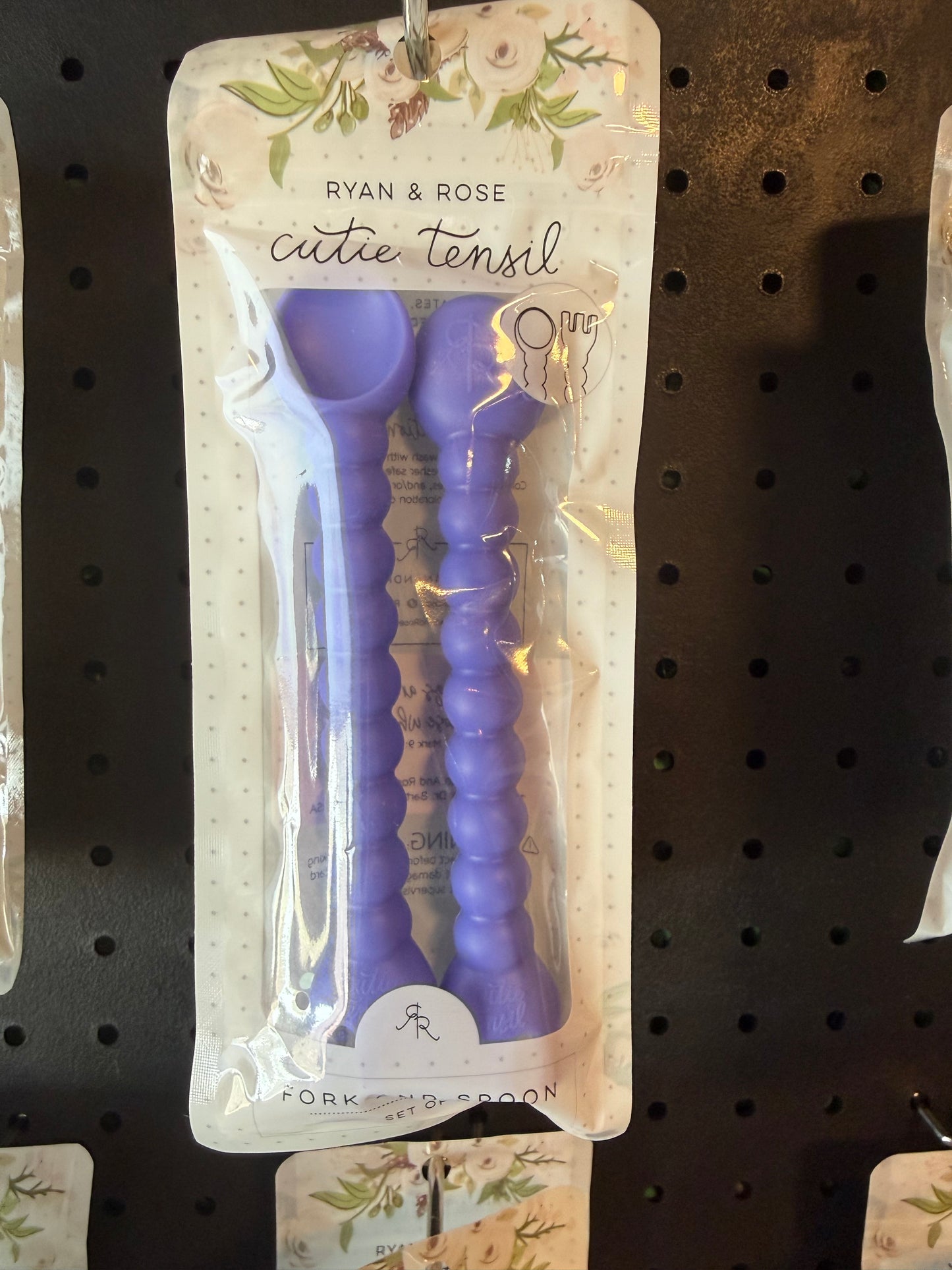 Purple baby spoon