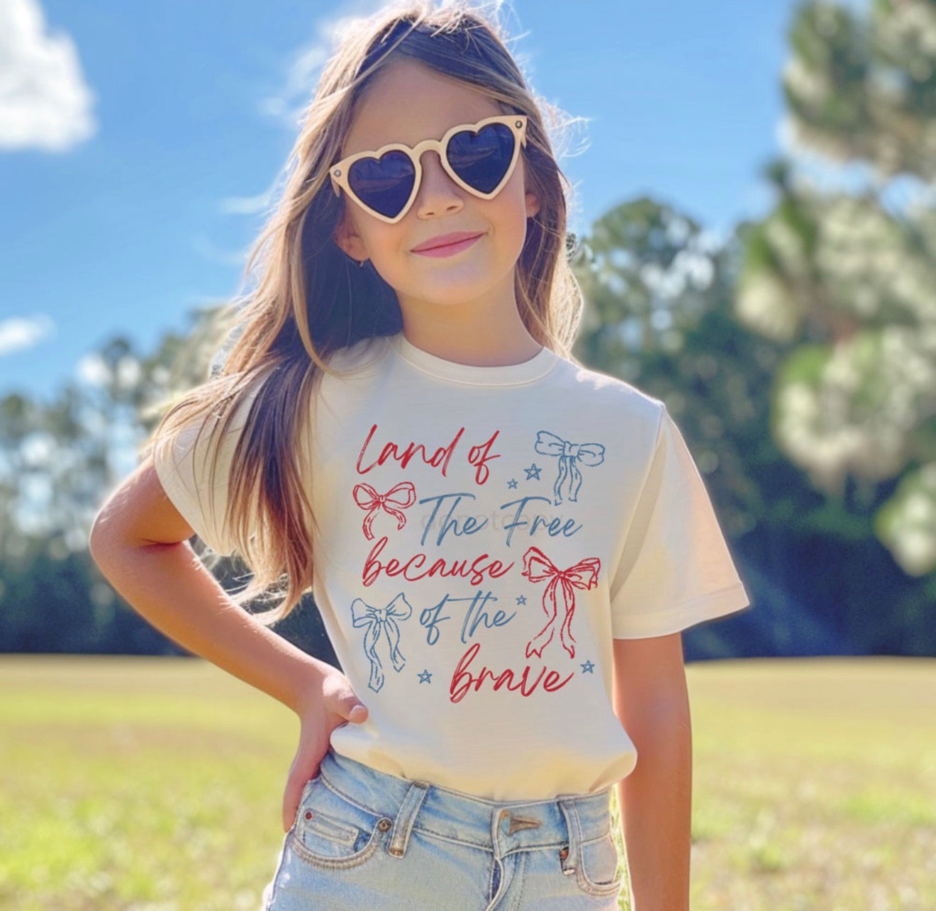 Kids Land of the Free Tee