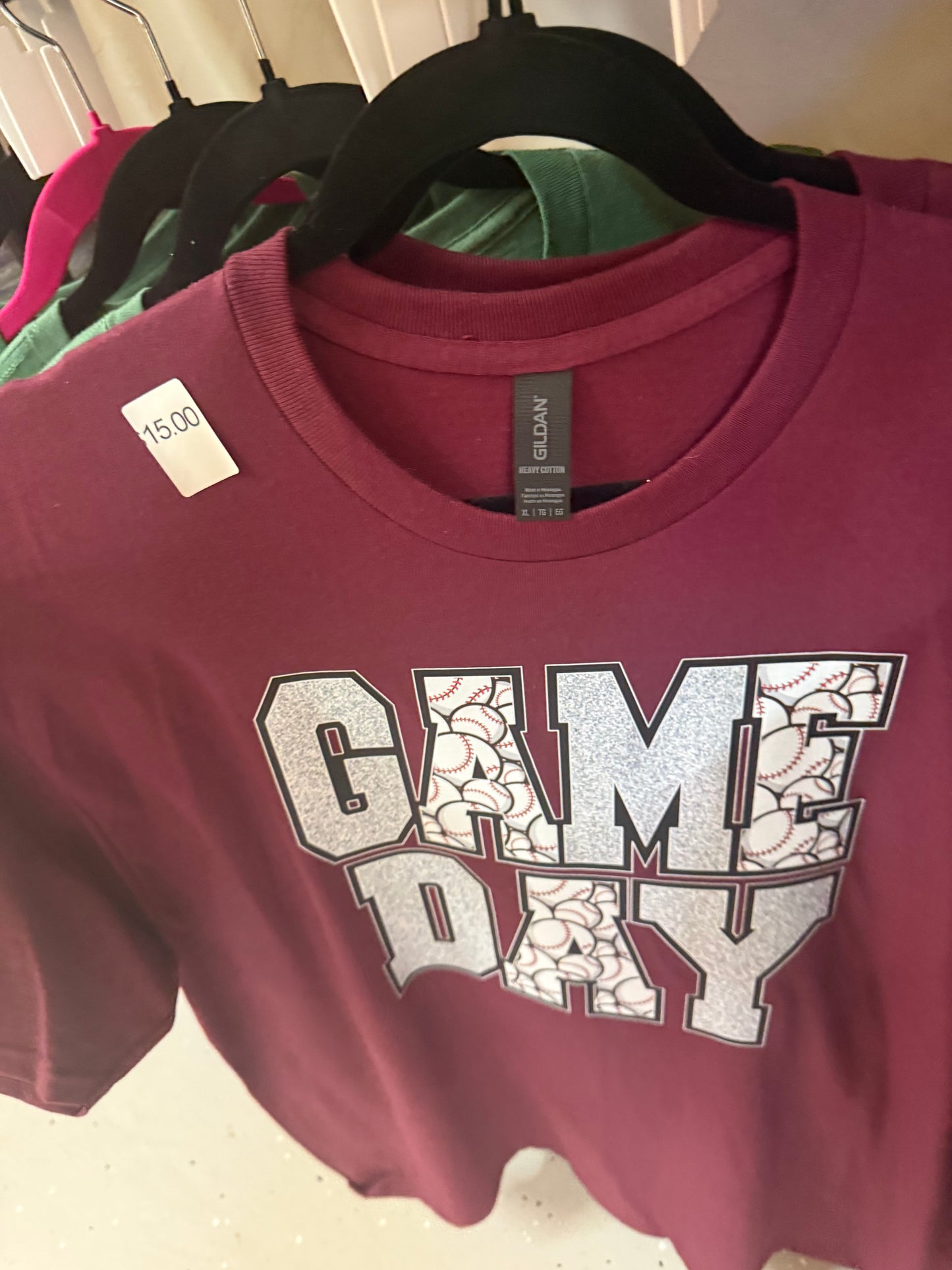 Game day tee (baseball)