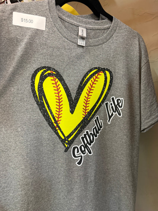 Kids Softball life tee
