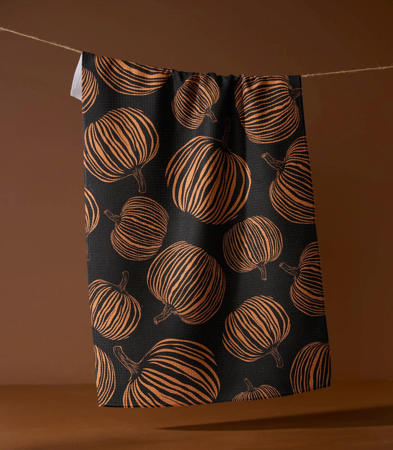 Pumpkin Noir Tea Towel