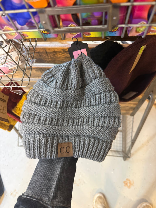 Gray CC Beanie