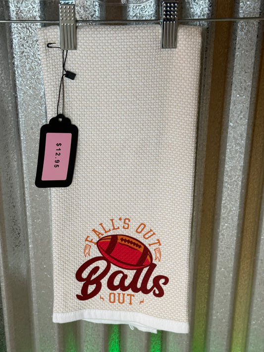 Fall out balls out T-towel