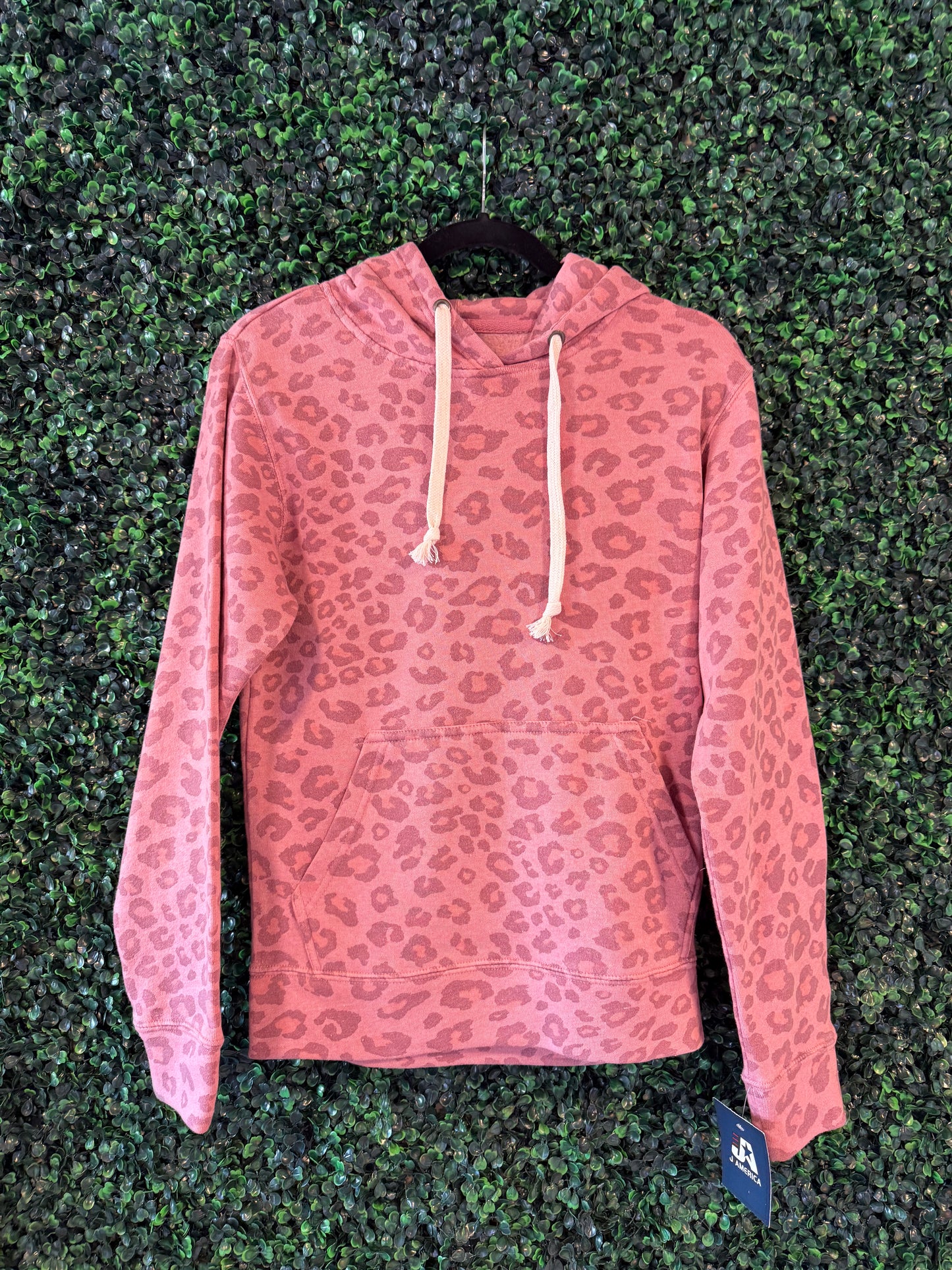 Pink lepord hoodie