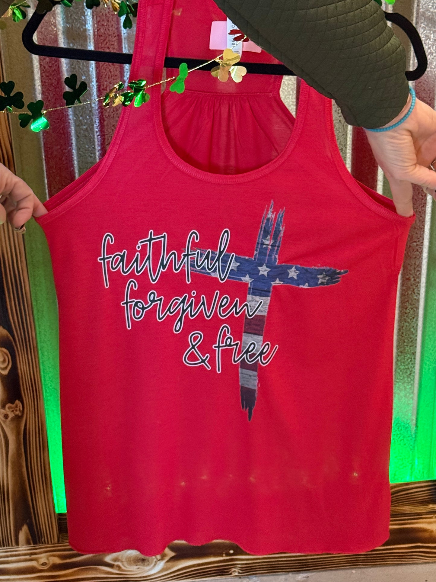 Faithful forgiven and free Tank