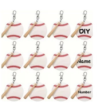 Baseball keychain