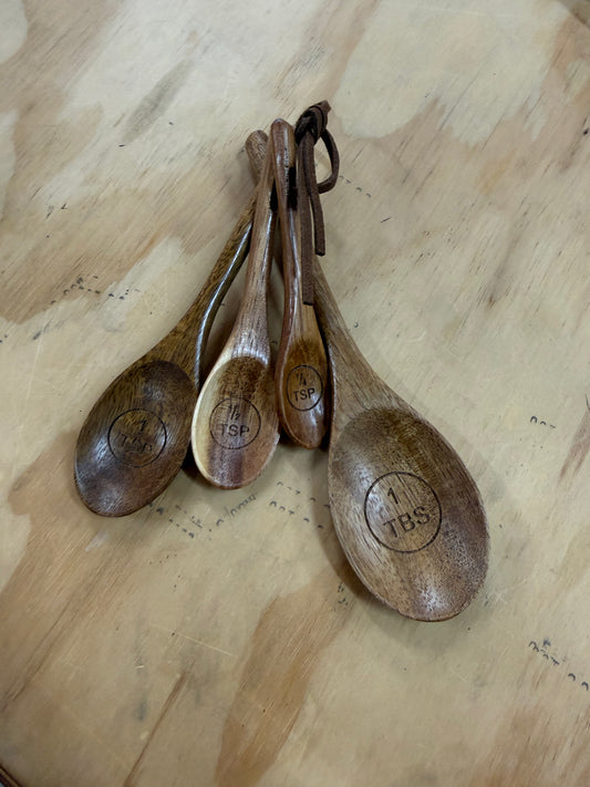 Wooden measure spoon