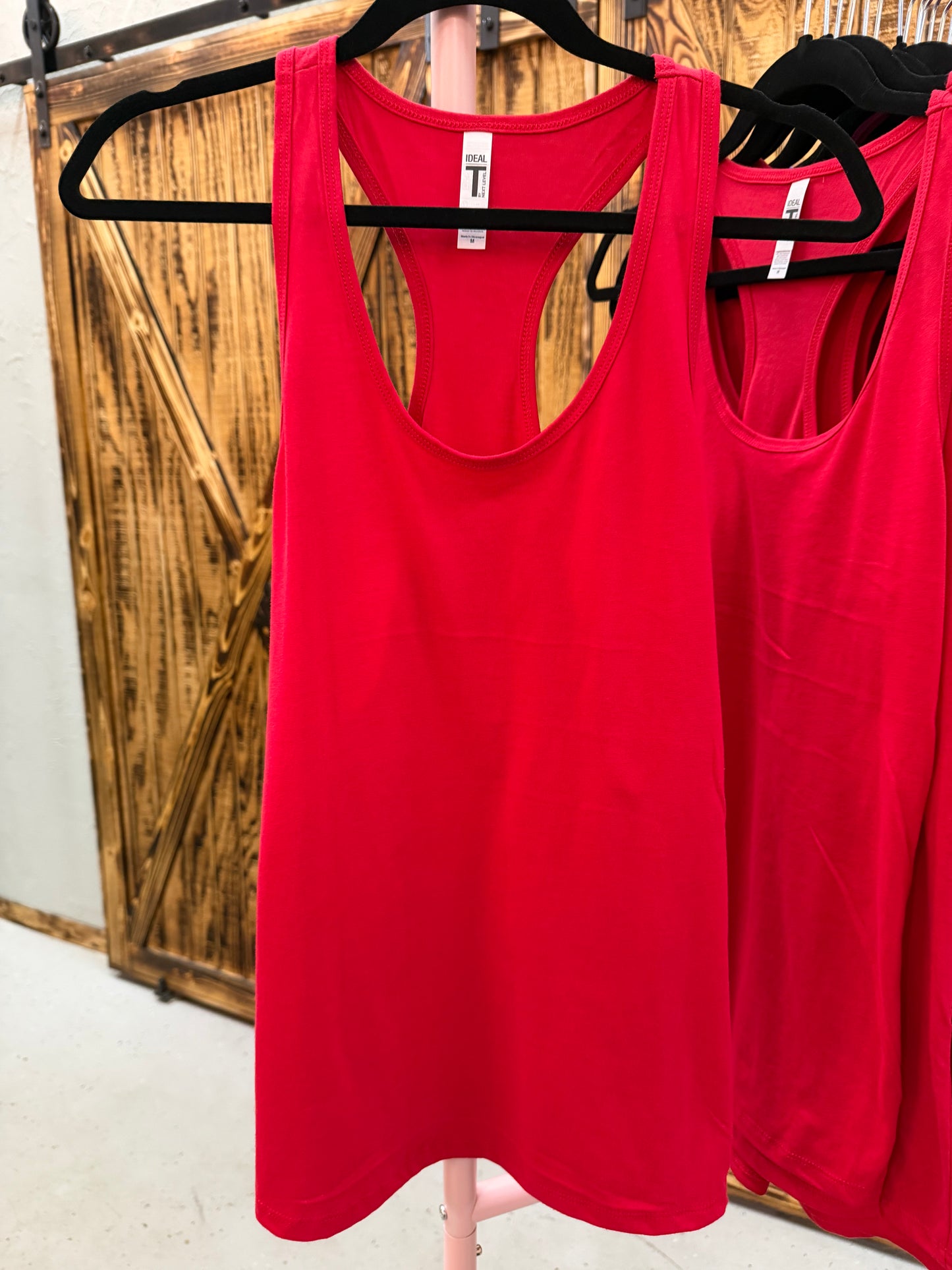 Red Racer Back Tank