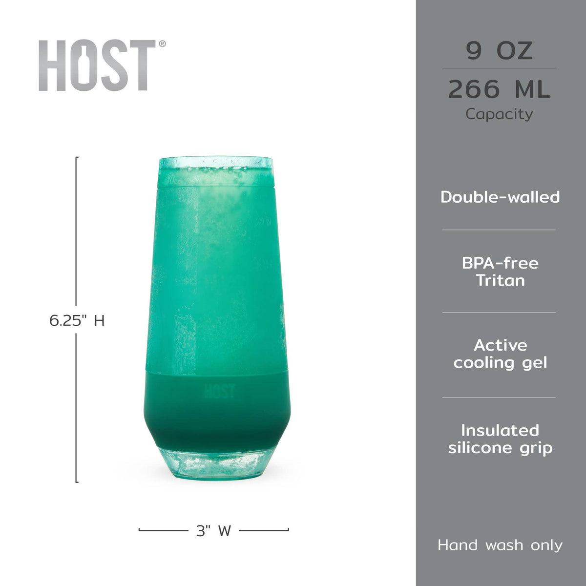 Champagne FREEZE Cooling Cup in Assorted Colors CDU of 12