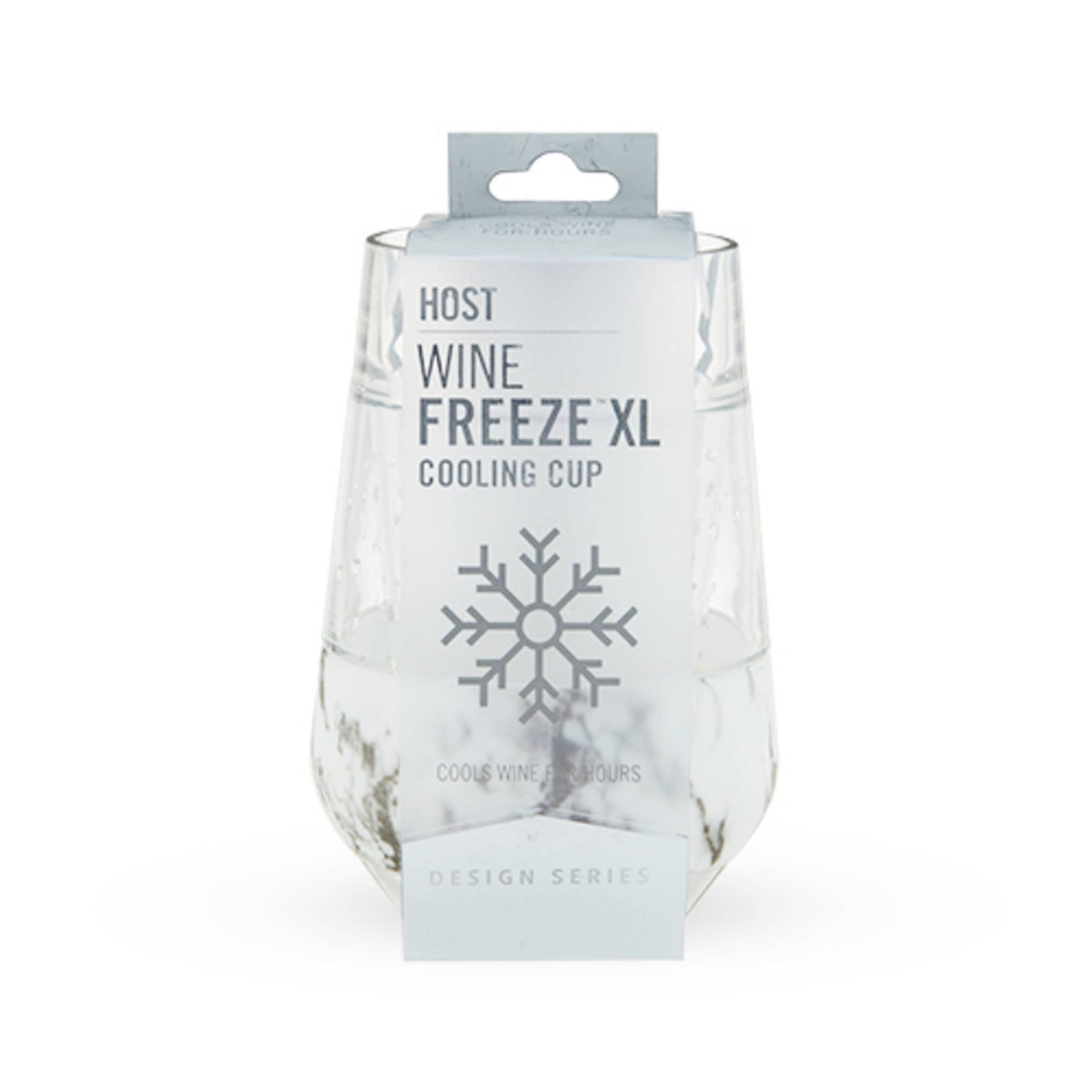 Wine FREEZE™ XL Cooling Cups with Cooling Gel in Marble